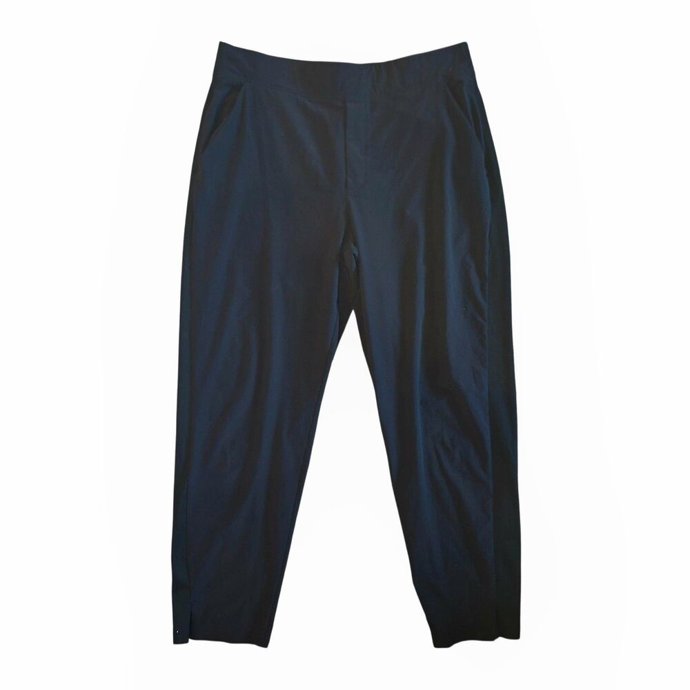 Athleta Brooklyn Ankle Pant Size 14 Black Lightweight Stretch Travel Athleisure